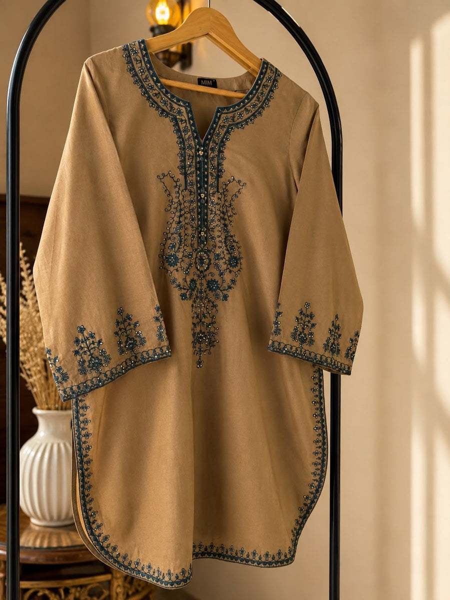 Meher 3 Piece – khaki 3-piece outfit