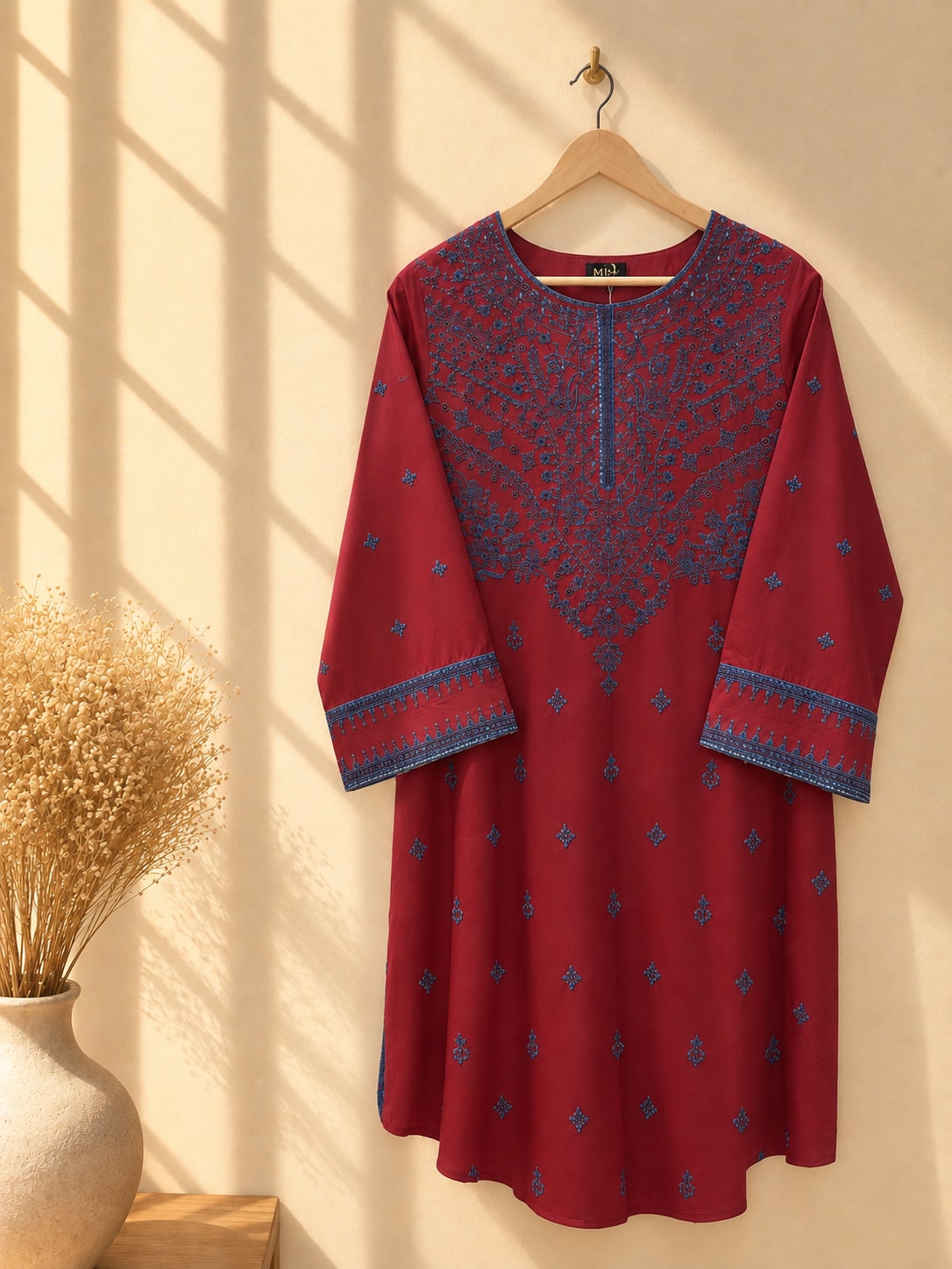 Ayzal 2 Piece – maroon 2-piece outfit
