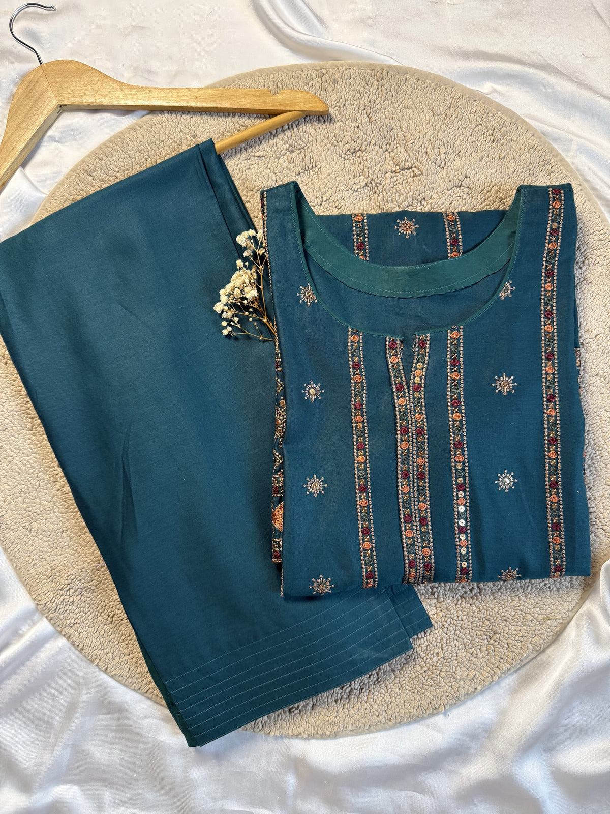 Nora 2 Piece – teal 2-piece outfit