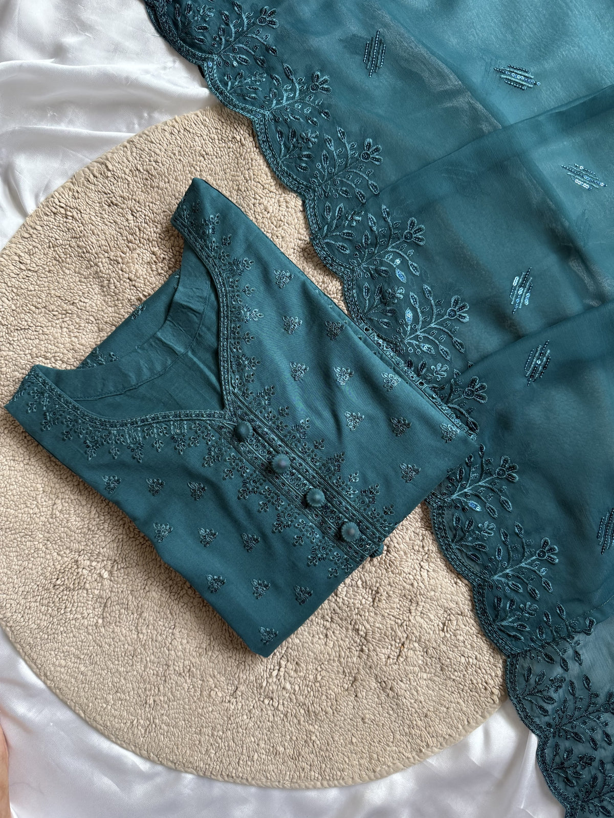 Zara 3 Piece – teal 3-piece outfit